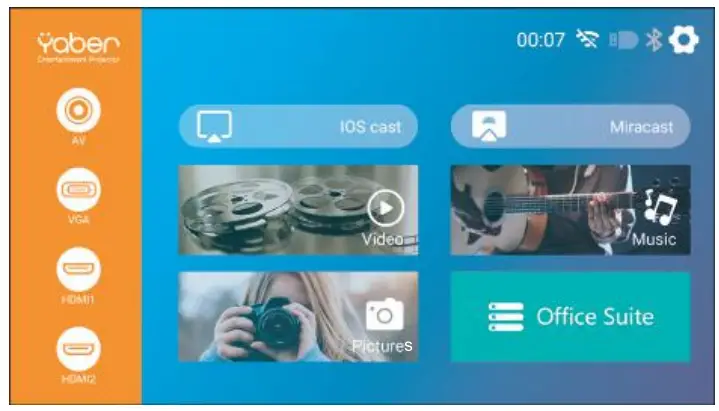 Yaber U10 Native 1080P Entertainment LCD Projector - Setting up