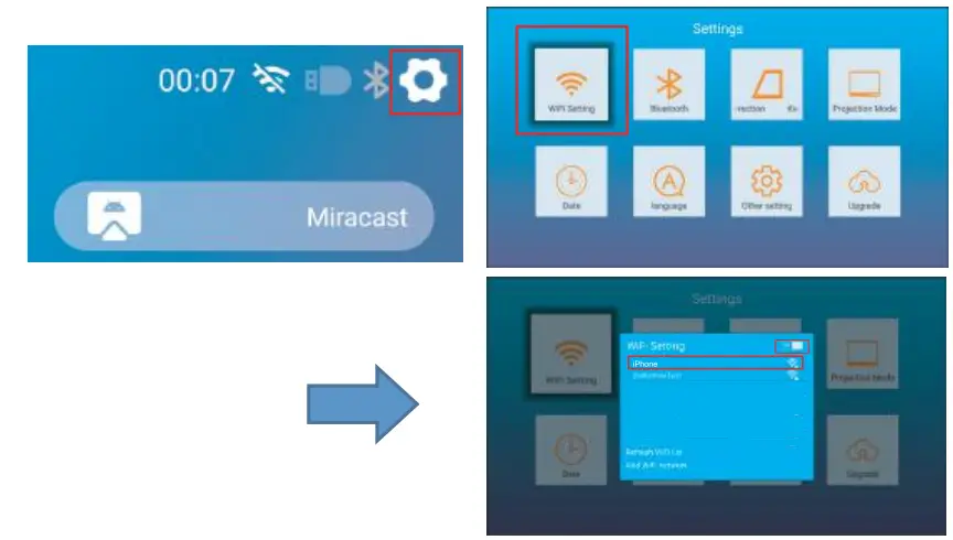 Yaber U10 Native 1080P Entertainment LCD Projector - ios cast