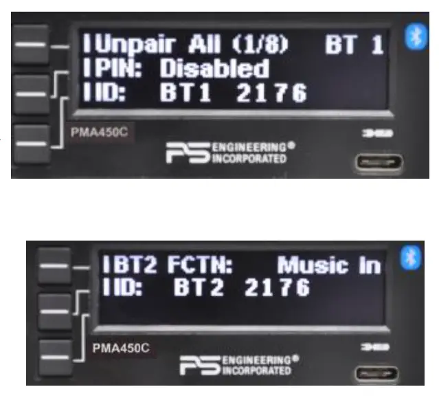 PS-ENGINEERING-PMA450C-Audio-Selector-Panel-Multi-Bluetooth-Connectivity-Marker-Beacon-Receiver -30