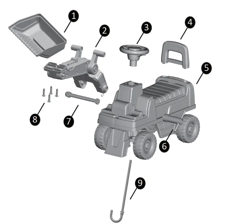 TOYZ Loader Ride On Push Cars 1