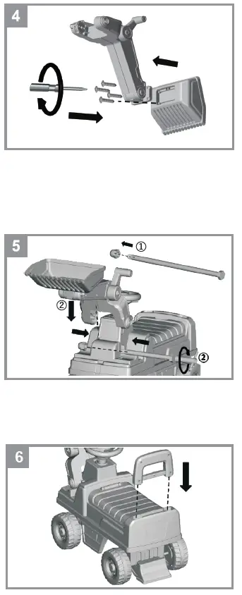 TOYZ Loader Ride On Push Cars 3