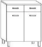 MAMA Under Sink Column - MOUNTING OF FEET 1