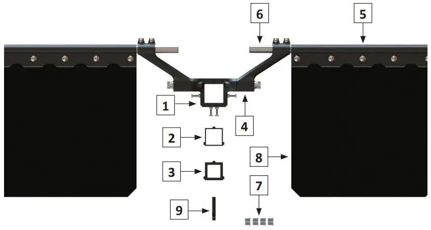 BulletProof Hitches BulletProof Road Shield Mud Flap System - PART LIST