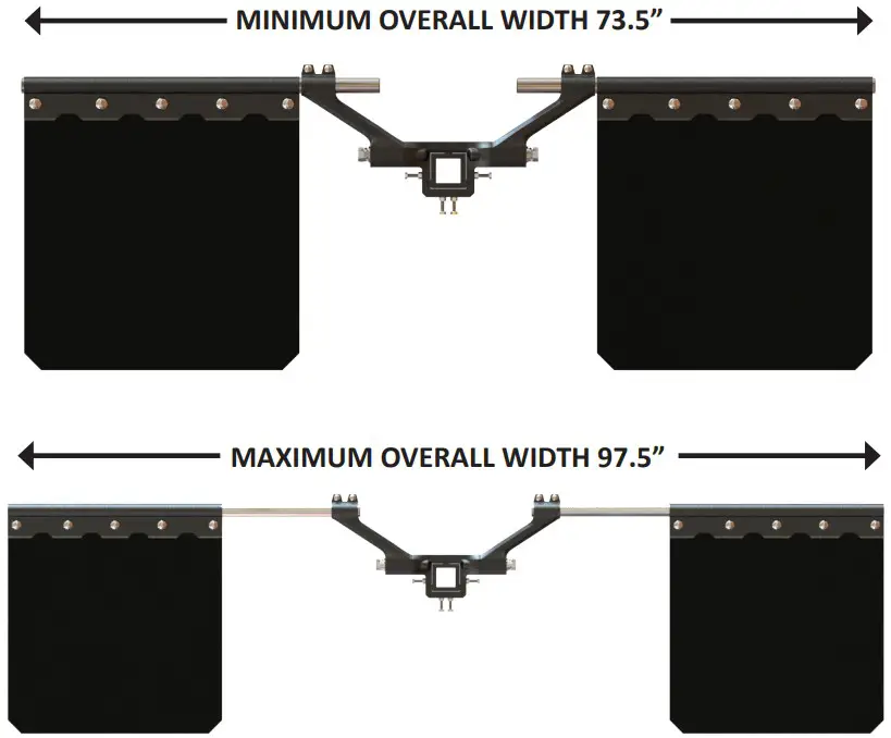 BulletProof Hitches BulletProof Road Shield Mud Flap System - SPECIFICATIONS