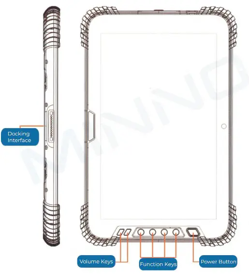 MINNO RUGGED TABLETS Maverick A10 10 Inch Android Rugged Tablet - overview 1