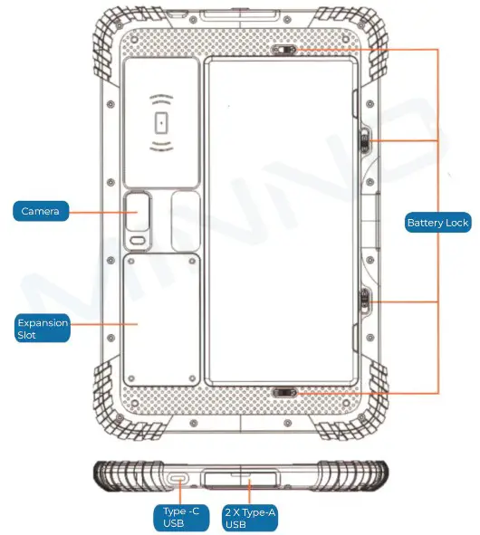 MINNO RUGGED TABLETS Maverick A10 10 Inch Android Rugged Tablet - overview 2