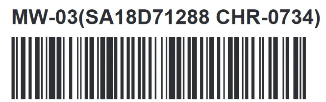 motorola T6AA3 TurboPower 15W Wireless Charging Stand - bar code