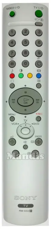 Mandis Sony RM 932 TV Remote control -