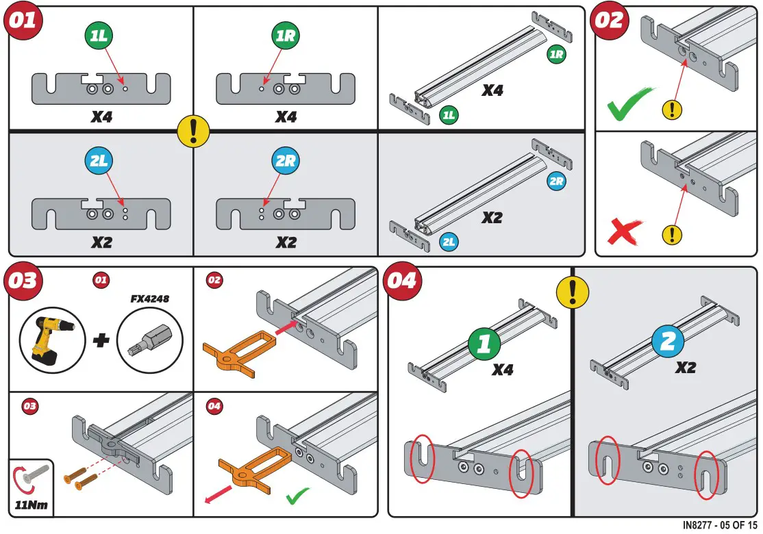VAN GUARD IN827 ULTI Rack plus - Installation