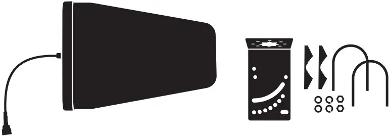 Outside Antenna & L-Bracket Antenna Mount