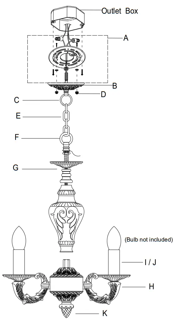 CRYSTORAMA 5024 VB CL MWP Four Light Mini Chandelier - box
