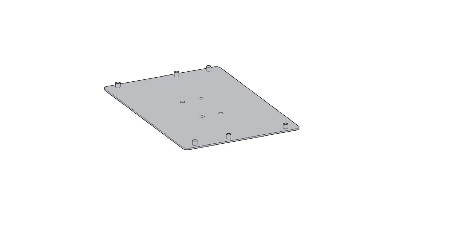 Videotec Combmp2 Plate For Assembly Of Comb Instruction Manual