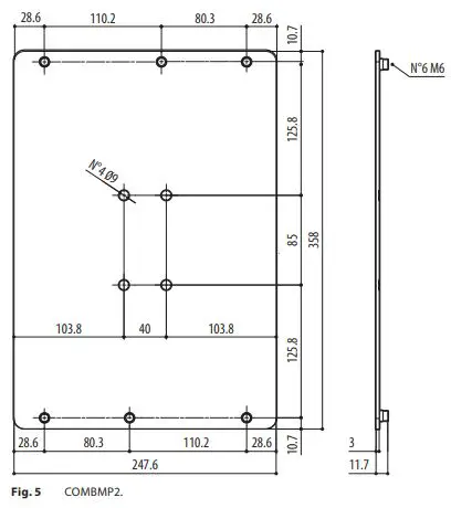 VIDEOTEC-COMBMP2-Plate-for-Assembly-of-COMB-fig-5