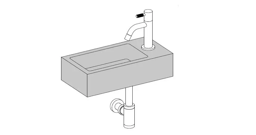Clou Cl/03.38030 Flush 3 Hand Basin Ceramics With Tap Instruction Manual