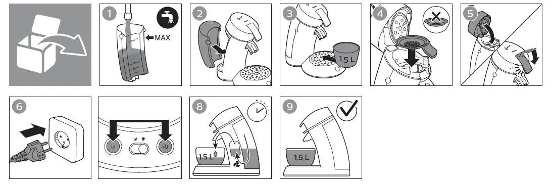 PHILIPS CSA210-60 Senseo Original Plus 1