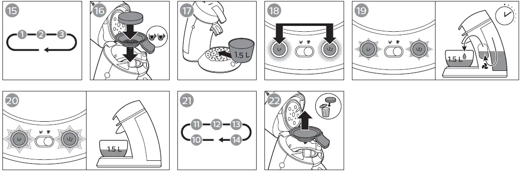 PHILIPS CSA210-60 Senseo Original Plus 6