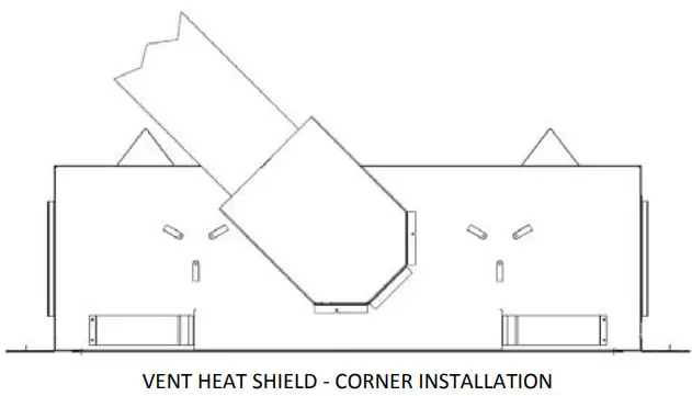KOZY HEAT Slayton 42S Direct Vent Fireplace - FRAMING STUDS MUST 5