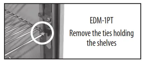 winco EDM 1K Wide Countertop Heated Display Merchandiser - corners.