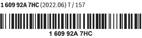 BOSCH Universal Pump 18V Cordless Tyre Pump - bar code