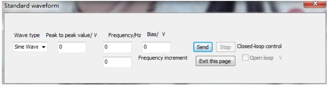 COREMORROW E63.C1K Piezo Controller Software - Waveform Control