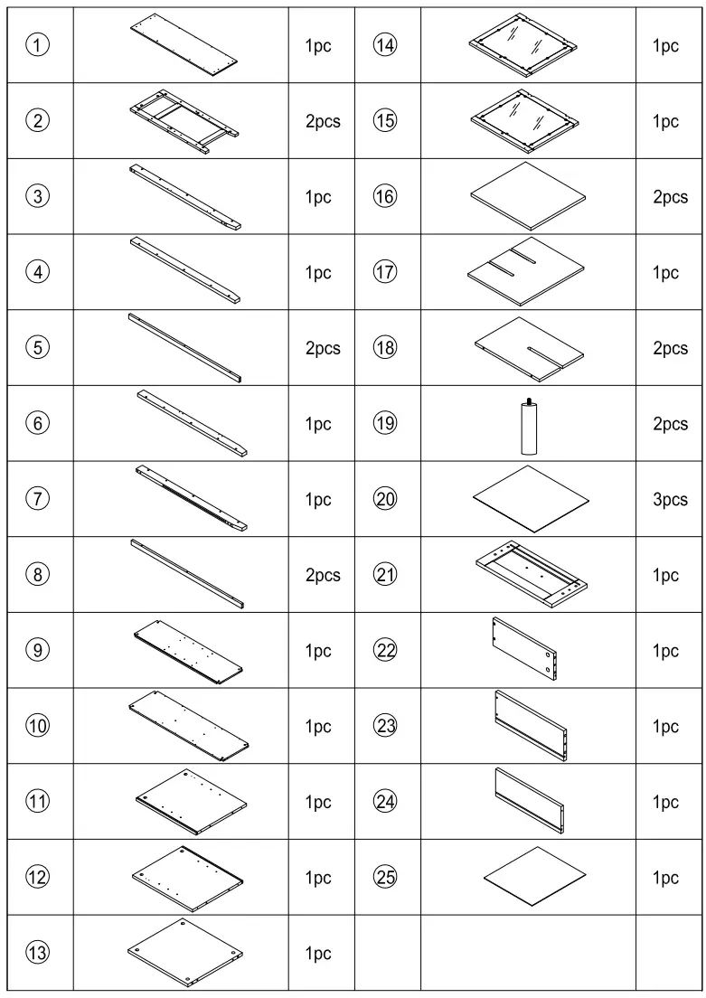 ModernLuxe WF297880 51 2 Inch Multifunctional Large storage capacity Cabinet Morden Console Table - Figer 1