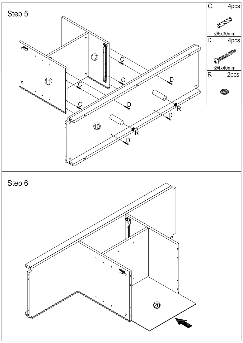 ModernLuxe WF297880 51 2 Inch Multifunctional Large storage capacity Cabinet Morden Console Table - Figer5