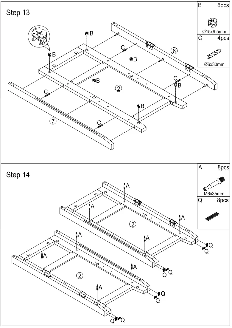 ModernLuxe WF297880 51 2 Inch Multifunctional Large storage capacity Cabinet Morden Console Table - Figer9