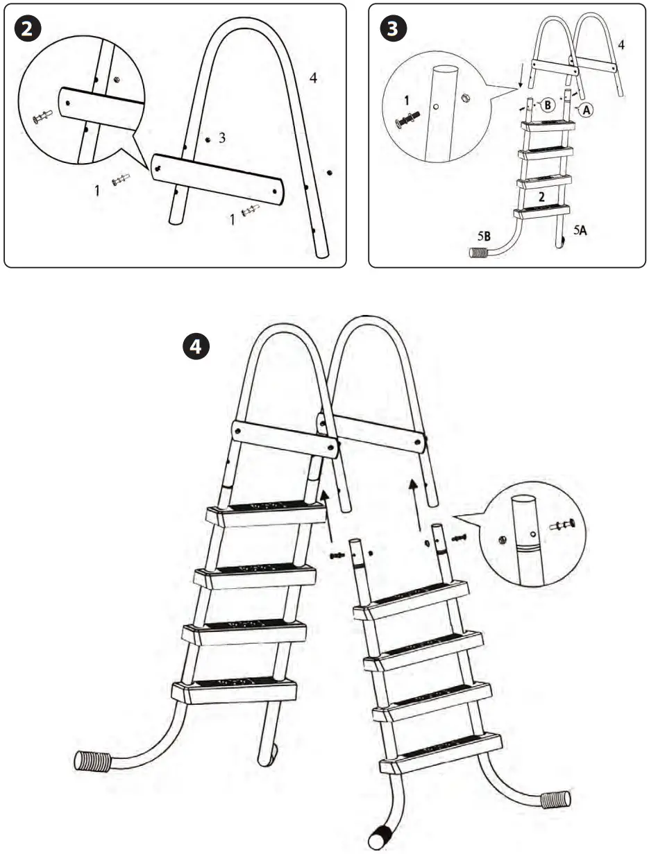 SereneLife SLPLRCT24 Rectangular Metal Frame Pool Set - SPARE PARTS 2