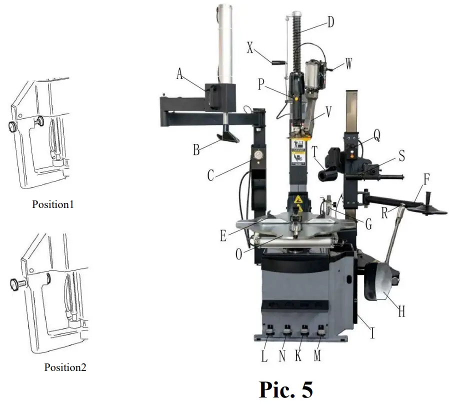 TOOLOTS 819F Automatic Tyre Changer - Debugging machine
