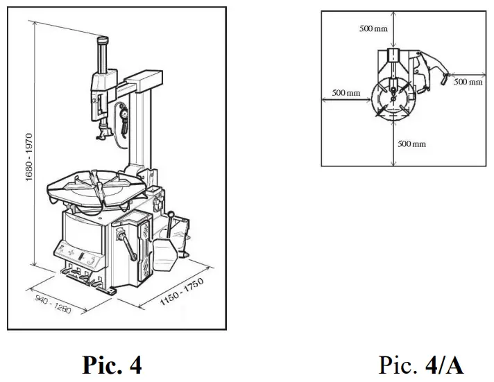 TOOLOTS 819F Automatic Tyre Changer - Transport 1