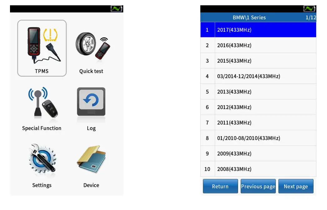 Basic TPMS Function