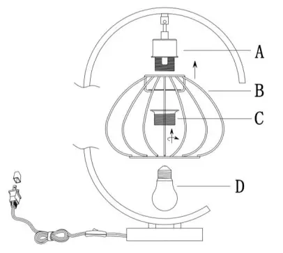 River-OF-GOODS-20607-Caine-13-75-Inch-Brushed-Nickel-Colored-Table-Lamp-fig 1