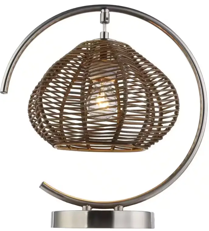 River-OF-GOODS-20607-Caine-13-75-Inch-Brushed-Nickel-Colored-Table-Lamp-product