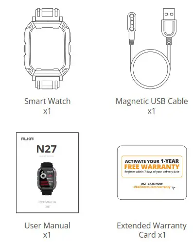 ALKAI N27 Smart Watch - Smart Watch