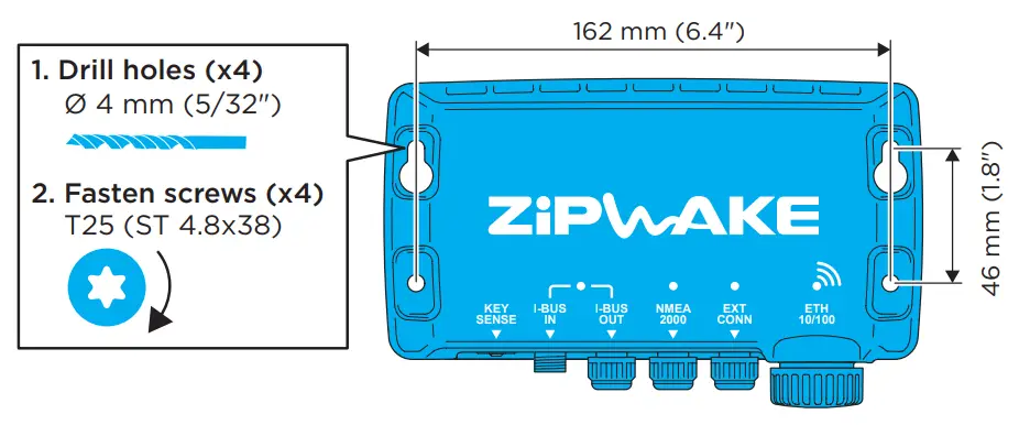 ZiPWAKE SERIES S Dynamic Trim Control System for Integration - compass