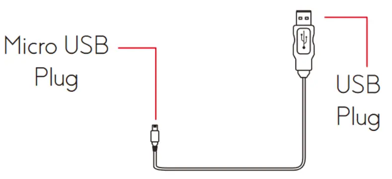 VIVITAR ES33-SF-TA Floatie Speaker - USB charging cable