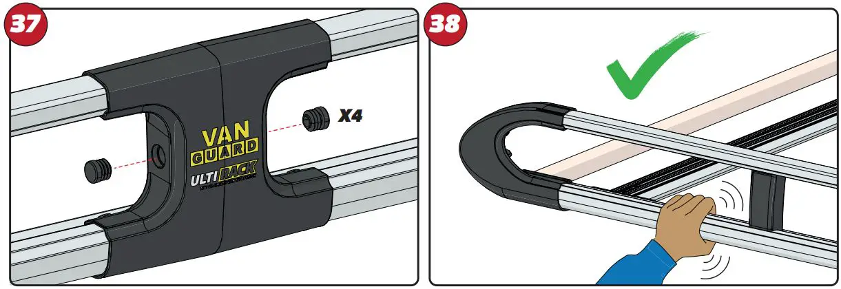 VAN GUARD IN8338 Ulti Rack plus Instruction Manual - How to use