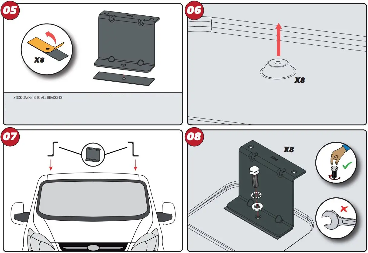 VAN GUARD IN8338 Ulti Rack plus Instruction Manual - How to use