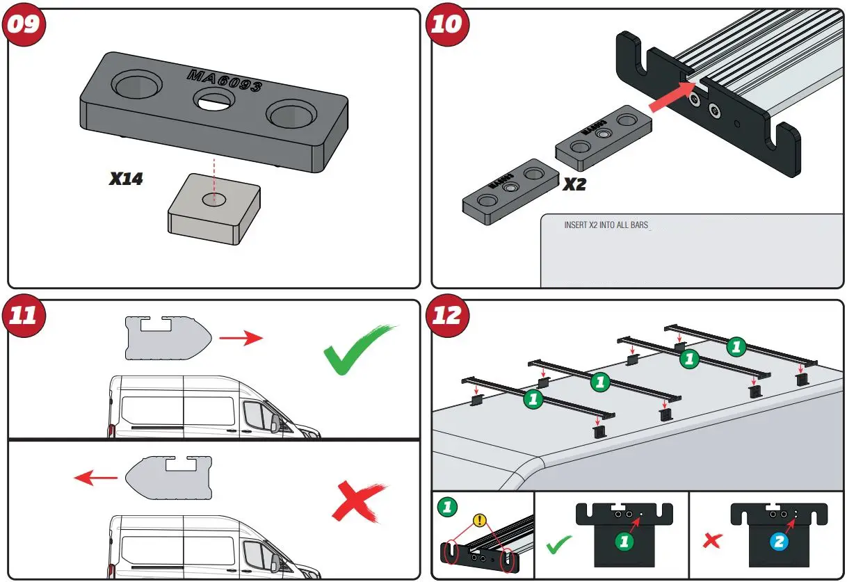 VAN GUARD IN8338 Ulti Rack plus Instruction Manual - How to use