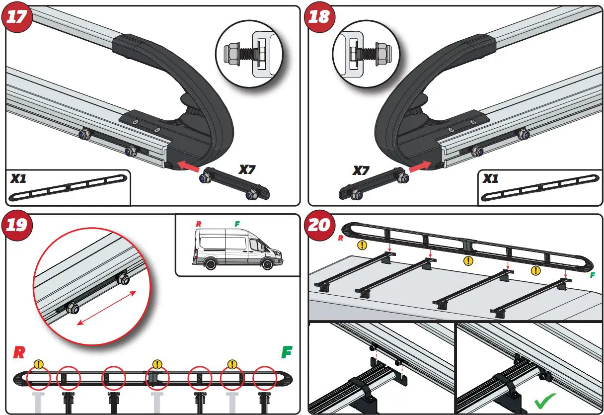 VAN GUARD IN8338 Ulti Rack plus Instruction Manual - How to use