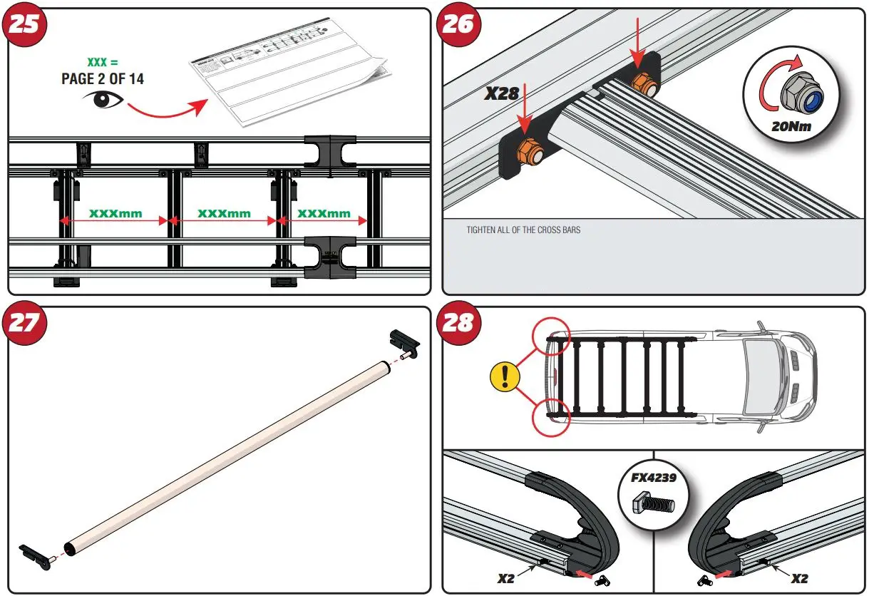 VAN GUARD IN8338 Ulti Rack plus Instruction Manual - How to use