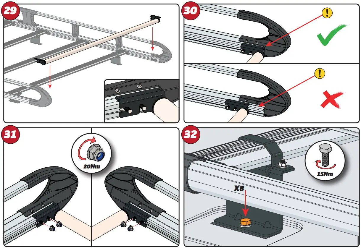 VAN GUARD IN8338 Ulti Rack plus Instruction Manual - How to use