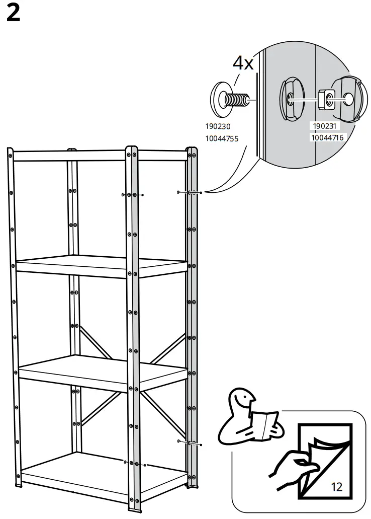 IKEA BROR Storage Unit with Cabinet - Assembly 11