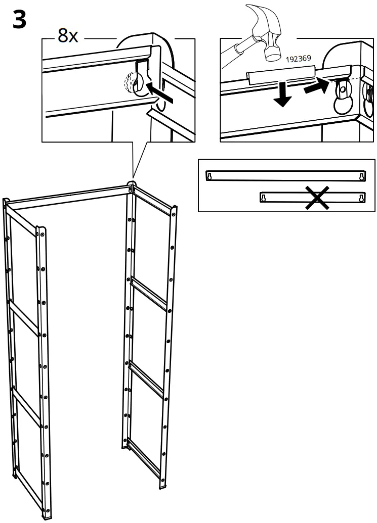 IKEA BROR Storage Unit with Cabinet - Assembly 2
