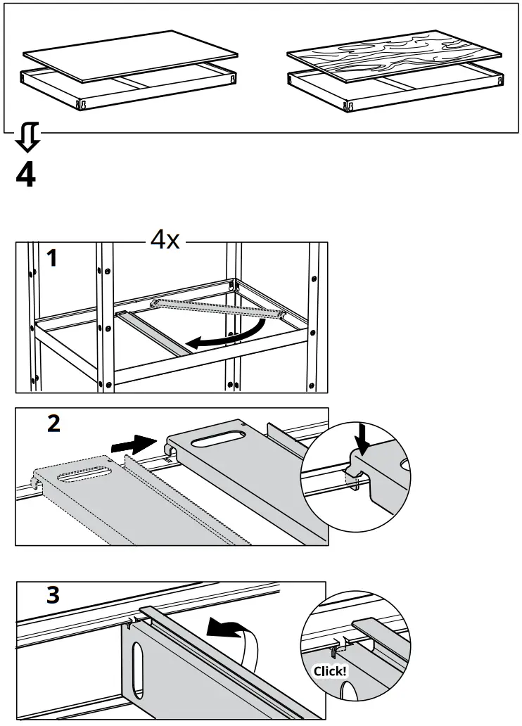 IKEA BROR Storage Unit with Cabinet - Assembly 3