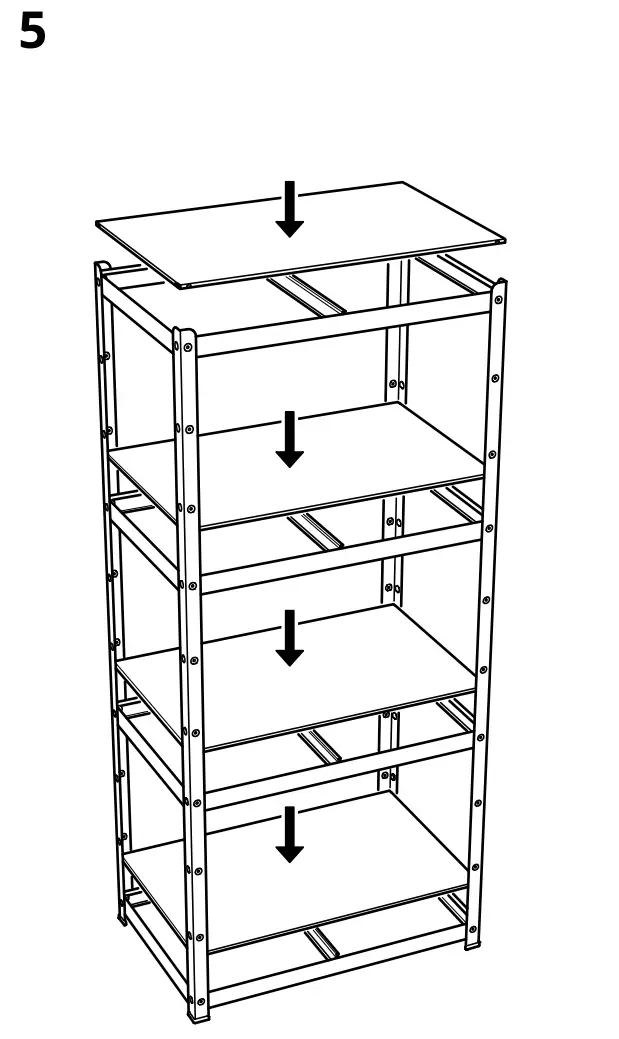 IKEA BROR Storage Unit with Cabinet - Assembly 4