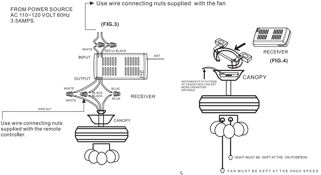 Breezary 24004 CH Ballet 36 Inch Indoor Chrome Crystal Retractable Ceiling Fan - Ceiling Fan 2