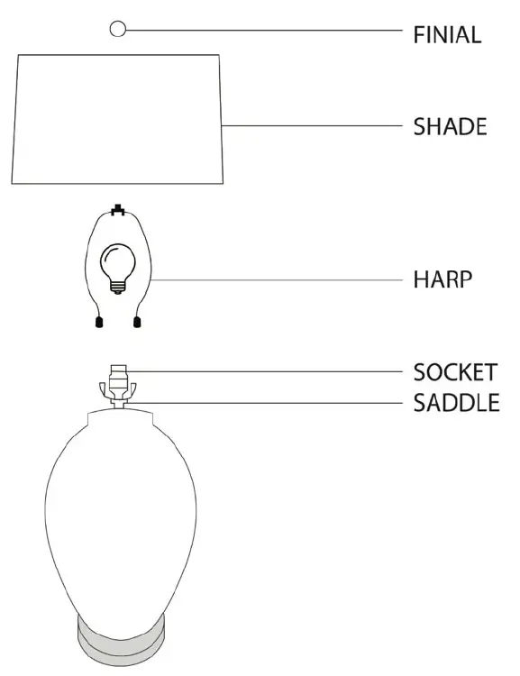 ETHAN ALLEN 096179_BLU Blue Glaze Table Lamp 1