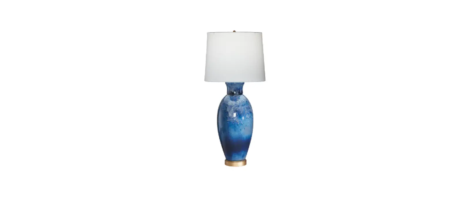 Ethan Allen 096179_blu Blue Glaze Table Lamp Instruction Manual