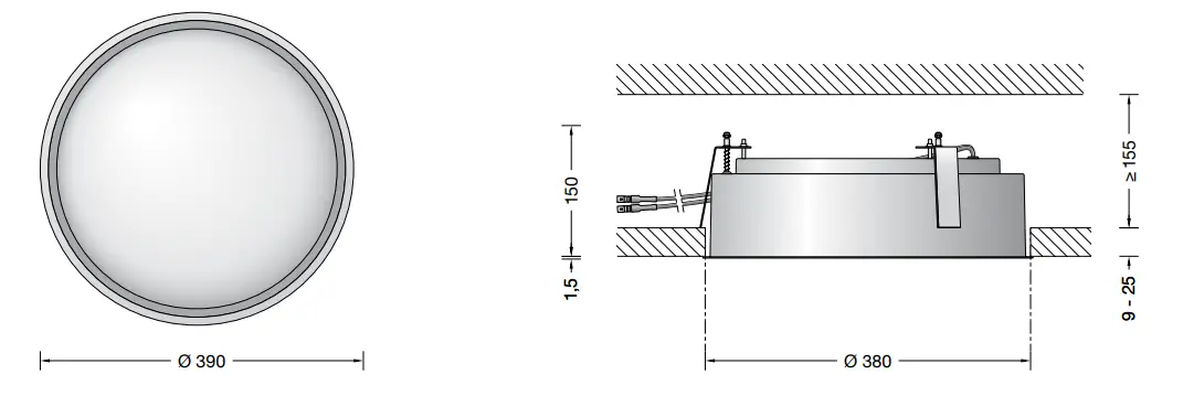 BEGA 50893 2 Ceiling Recessed Indoor Luminaire -